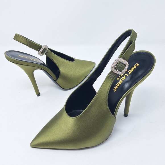 Saint Laurent “Outcry Green” Yasmeen Pump - Picture 1 of 9